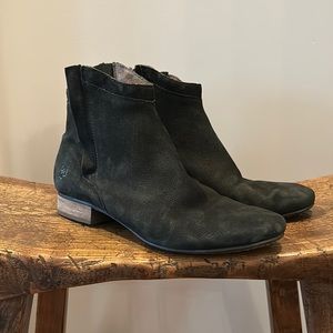 Sam Edelman Black Leather Ankle Boots, W 8.5